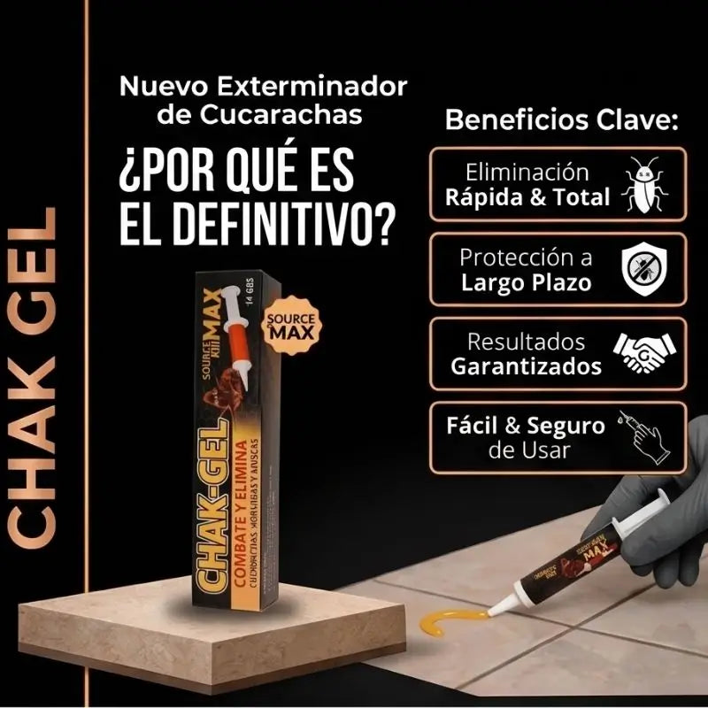 CHAK GEL® La Solución Contra las Cucarachas ✅