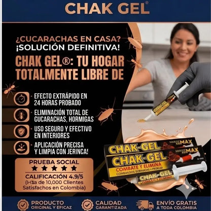 CHAK GEL® La Solución Contra las Cucarachas ✅