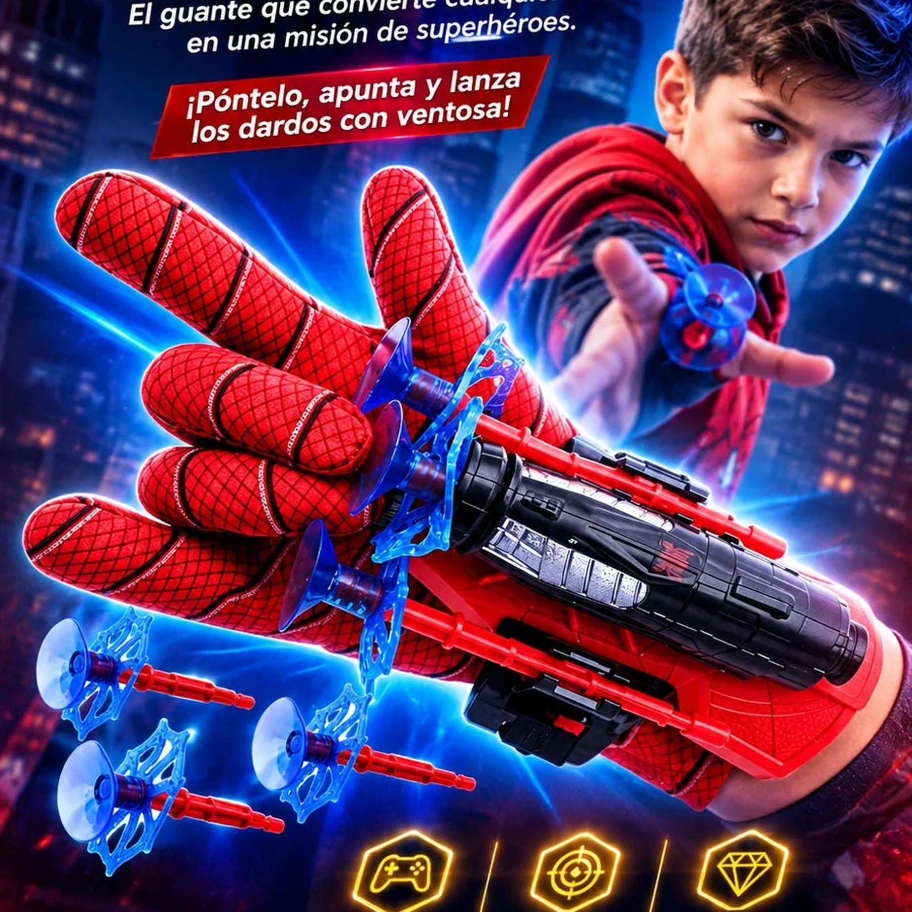 GUANTE HOMBRE ARAÑA™ — LANZADOR DE TELARAÑAS