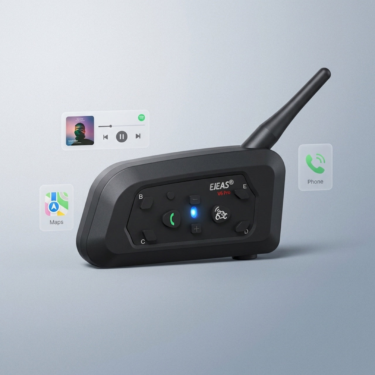 Auriculares Y10 intercom moto